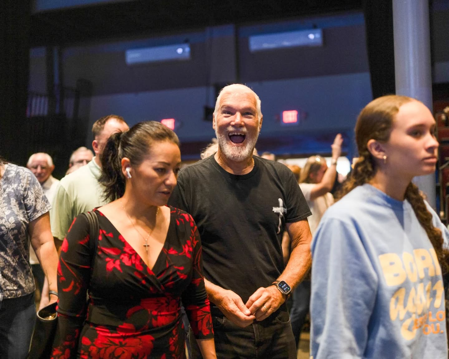 Church family worshipping at To·Gather